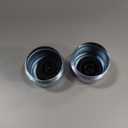 2pcs Trailer Axle Dust Cap Cup Grease Cover 1.98" Hub with Extra 2 Rubber Plugs,Trailer Axle Wheel Hub and Bearing Dust Cap for Most 2000 to 3500 Pound Axles Dexter