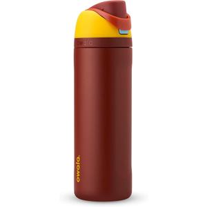 Owala Marvel FreeSip Insulated Stainless Steel Water Bottle with Straw for Sports and Travel, BPA-Free Sports Water Bottle, 24 oz, Iron Man