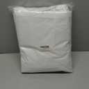 Diraysid 100% Blackout White Curtains Linen Curtains for Bedroom Grommet Thermal Insulated Room Darkening Drapes (2 Panels, W52 x L84 Inch)