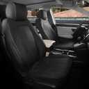Honda CRV Seat Covers Custom Fit 2017-2022 EXL EX LX Sport,Touring,Hybrid - Luxury Waterproof Leather Car Seat Covers Full Set - Black