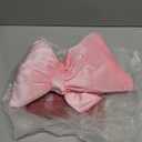 Thyle Large Pink Bow Pillow 18 x 16 Inches Velvet Bownot Throw Pillow Decorative Cute Coquette Bow Cushion Butterfly Shaped Decor for Wedding Dorm Room Bed Aesthetic Anniversary Sofa Couch Car Gift