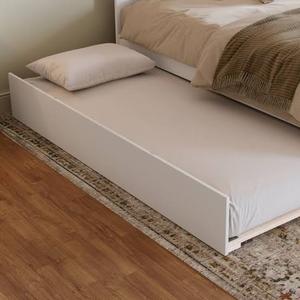 Afifurnishings Roll Out Trundle Bed Twin White