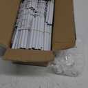 VTRIN 10 Tiers Shoe Rack Tall Large Capacity 50 Pairs Wide Shoe Organizer Sturdy Shoe Shelf for Entryway with Two Hooks Metal Shoe Storage for Closet, Bedroom, White, XJ-113