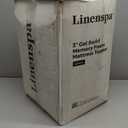 Linenspa 3 Inch Gel Swirl Memory Foam Mattress Topper  Cooling Gel Infused  Pressure Relieving Bed Topper - Mattress Pad  CertiPUR Certified - Queen Size