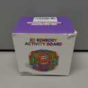 Sensory Activity Board:Sensory Activity Cube Silicone Fingertip Toys, for Kids & Adults Silence, No Confusion, Calm for Anxiety, ADHD & Autism |Portable 21 Strings |3 Years+(Purple)