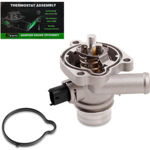 Upgraded Cruze/Sonic/Trax Aluminium Engine Coolant Thermostat Housing Assembly Compatible with 2011-2016 Cruze | 2012-2020 Sonic | 2013-2021 Encore | 2013-2021 Trax L4 1.4L, Replaces 902-808