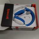 Redragon H878 3-Mode Wireless Blue Lighting Gaming Headset - Lightweight - 7.1 Surround Sound - 40MM Drivers - Detachable Microphone - Multi Platforms for PC, PS5/4/3, Switch, Mobile, White & Blue