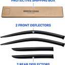 Window Visors Rain Guards for 2018-2024 Toyota CHR/C-HR, Out-Channel Window Vent Wind Deflectors Visors Shades