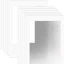 ZBEIVAN 24x36 White Picture Mats for 20x30 Pictures with Core Bevel Cut Frame Mattes - Pack of 12