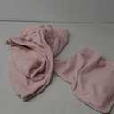 Bedsure Travel Blanket Airplane Compact with Storage Bag, Packable Blanket with Eye Mask, Lightweight 2-in-1 Travel Essentials, Functioned as Pillow for Airplane Comfort and Warmth, Pink (Throw)