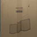 Wooden Dog Gate Foldable Pet Fence Freestanding Baby Gate for Doorways,Stairs.3 Panels 23.6 Inches White.