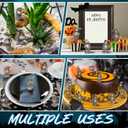 100 Pcs Halloween Miniature Crows Decor Luminous Mini Resin Crows Figurines Glow in The Dark Raven Decor Small Resin Animals Figures for Halloween Spooky Micro Landscape Party Table