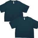 American Apparel Women's Fine Jersey Boxy Style G102 T-Shirt (2-Pack) (M)