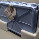 Sport PET Plastic Kennels Rolling Plastic Wire Door Travel Dog Crate, Collabsible Kennel, 22.1" L x 23.3" W x 30.6" H