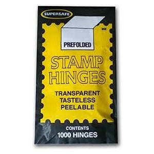 Supersafe Folded Stamp Hinges Pack of 1,000 2 Packs