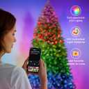 7.5ft Smart Artificial Christmas Tree App Control - 400 RGB LED Lights, Music Sync, Group Control, DIY Colors, 1477 Branch Tips, Timer, Remote Controlled Prelit Tree Easy to Assemble for Home, Party
