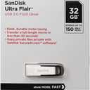 Sandisk Ultra Flair - USB Flash Drive - 32 GB - Silver