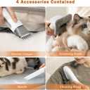 Dog Grooming Vacuum Kit, All-in-One Pet Grooming Vacuum with Pet Clippers, Low Noise Dog Hair Vacuums with 1.5L Dust Cup, Dogs deshedding Vacuums Brush for Dogs Cats