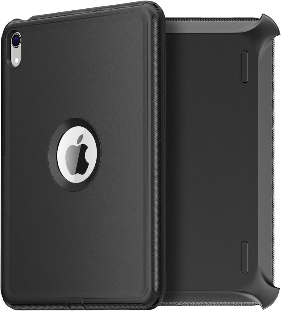 AICase for iPad (A16) 11th Generation 11 Inch 2025/iPad 10th Generation Case 2022 iPad 10.9 Inch Case Heavy Duty Shockproof Triple Layer Defense with Built-in Screen Protector Full-Body Rugged Cover_1 (Black+Belt Clip)