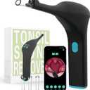 Voraiya Electronic Tonsil Stone Remover Upgraded Version, Built-in Camera and LED Light, 5-Level Suction and 2 Suction Modes Tonsil Stone Vacuum Cleaner, Oral Care Tool, Tonsil Stone Removal Kit