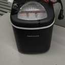 FRIGIDAIRE EFIC101-BLACK Ice Maker Machine for Countertop, 26 lbs, Adjustable Ice Cube Size, Portable Ice Cube Maker for Home/Kitchen/Office/Bar- Black