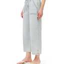 Kensie Jeans for Women Drapey Ankle High-Rise Easy Drawstring Wide 26-Inch Inseam, Camden, Size 2
