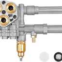 AR43361, 43361 Complete Pump Head with Unloader & Installed Thermal Relief Valve, for Annovi Reverberi Pressure Washer Pump Head Replacement Kit SRMW2.3G28 & SRMW2.4G28