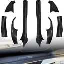 8PCS Door Sill Protector for Tesla Model Y Juniper 202526, Door Entry Guard Set for Front & Rear Door Thresholds, Anti-Kick Interior Door Entry Covers (Carbon Fiber (Not fit 2026 Model Y Standard))
