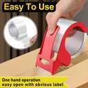 Packing Tape with Dispenser, Heavy Duty Shipping Tape Packaging Tape Dispensers for Shipping Mailing Moving Sealing Storage and Packing, 2 in. x 22.2 yd., 6 Tape Rolls with Dispensers