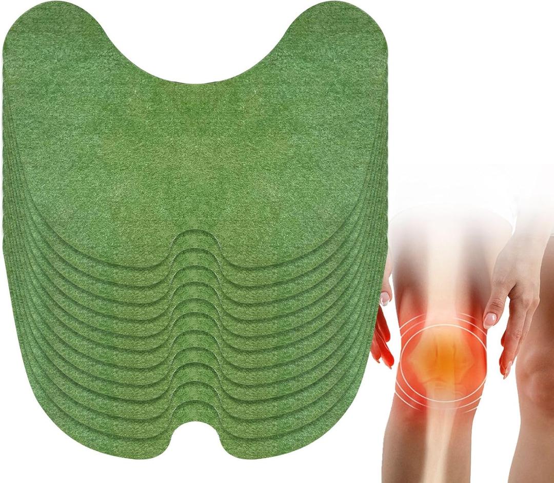 40 Pads Original Herbal Knee Patches,Powerful Temporary Pain Relief - Adhesive Heat Patches for Knee Support and Muscle Pain Relief, Made with Natural Herbs for Knee