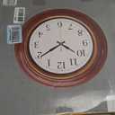 Bernhard Products Large Wall Clock 18" Quality Quartz Silent Non Ticking, Battery Operated for Home/Living Room/Over Fireplace, Beautiful Decorative Timeless Stylish Bronze XL Clocks, Easy to Read, 18 Inch Classic Numbers