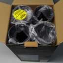 4Pack Solar Pathway Lights Outdoor, Landscape Lighting Dust to Dawn Solar Lights for Garden Decor, Metal Path Lights Solar Powered for Yard Lawn Patio Walkway Warm Yellow