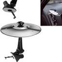 Car Cymbal,Car Symbol Drum Air Vent,Mini Cymbal for Car Make Your Driving More Fun,Car Drum for All Types of Vehicles,Present Gift for Music Lovers (Silvery)