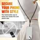 Cell Phone Lanyard 4 Pcs Set Adjustable Neck & Wrist Strap with Pads, Crossbody Phone Lanyard & Phone Strap