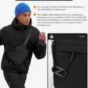 Peicees Small Anti-theft Sling Bag for Men Women Waterproof Mini Crossbody Backpack Chest Bag Travel Passport Phone Holder, Grey