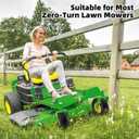 RONPOW 13x5.00-6 Flat Free Lawn Mower Tire and Wheel, 13x5x6 Solid Front Tires for Zero Turn Mower, 500Lbs Load, 3/4", 5/8", 1/2" Bearings, 4.33"-6.73" Hub Compatible with john deere, 2Pack Yellow