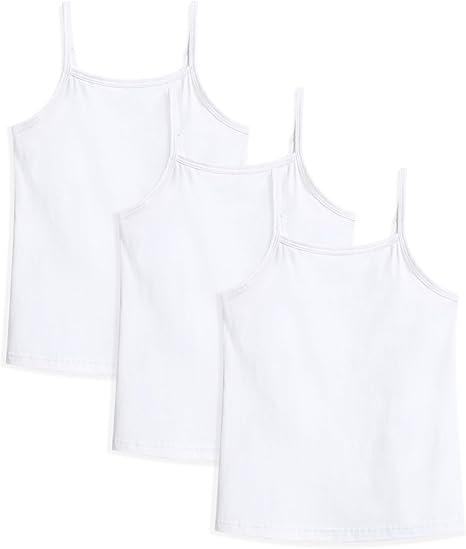Girls Undershirts Toddler Camisole Adjustable Straps Cami Dance Tank Tops 3 Pack 5