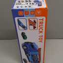 Truck Toys Car Track Set for 3 4 5 6 Years Old Boys, Carrier Truck Transporter Car Race Track with 12 Die-Cast Racing Car Toys, Birthday Gifts for Toddlers Kids Girls Age 3 4 5 6 7 8