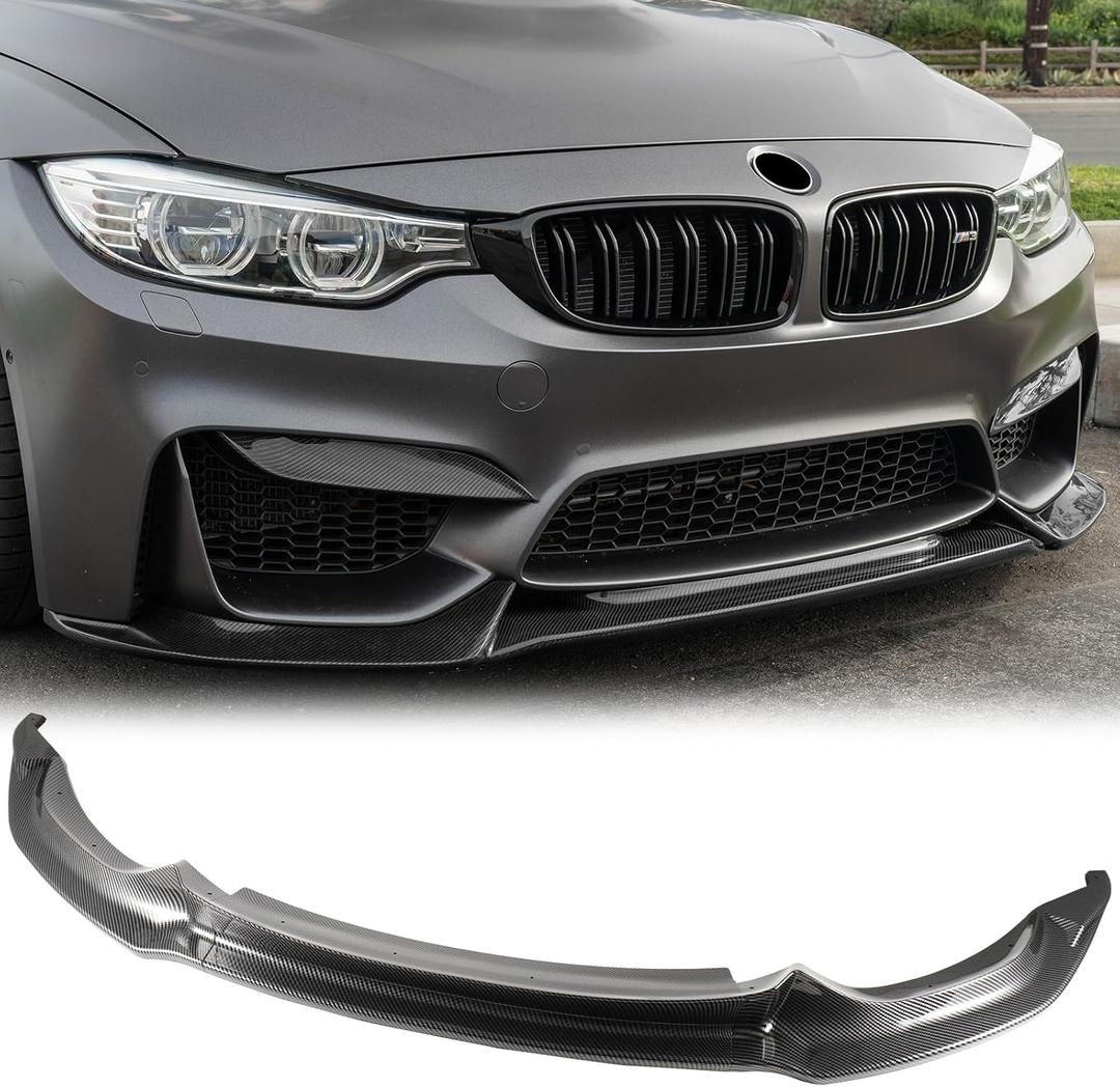 Front Bumper Lip for BMW M3 F80 M4 F82 F83 Front Lip Splitter Carbon Fiber Painting