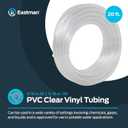 Eastman 3/16 Inch ID (5/16 Inch OD) PVC Clear Vinyl Tubing, 20 Foot Length, 98562