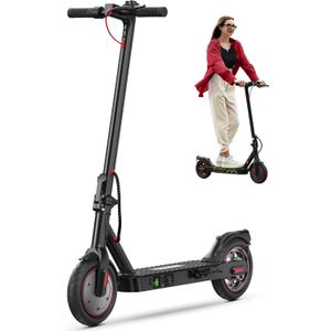 iScooter 350W Electric Scooter for Adults, Foldable E-Scooter for Commuting Cruise control, Smart App, dual braking, LED lights, and easy folding for daily commuting, campus travel and city rides, 21"L x 6"W x 43"H, 3 Modes: 6/12/18mph