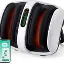 Nekteck Foot Shiatsu Massager for Circulation and Pain Relief, Smart Electric Massage Machine with Heat, Deep Kneading, Vibration for Feet, Calf, Arm Muscle Relax White (APP Control)