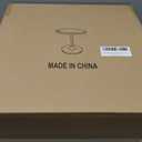 Modern Small End Table, Pedestal Side Table with Solid Wood Tabletop for Couch, Unique Accent Tables for Small Spaces, Living Room, Bedroom, Recliner, Office, Walnut