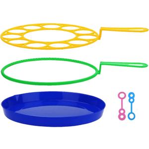 B bangcool Big Bubble Wands Set: Large Bubble Maker, Giant Bubble Wand Bubbles Maker with Tray Bubble Sticks for Kids