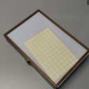 60 Slots Seed Storage Organizer with 96pcs Labels, Wooden Seed Saving Box with Lid and Metal Safety Lock, Garden Seed Organizer for Flowers Plants Vegetables, Brown