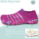 TOLLN Quick-Dry Barefoot Water Shoes for Men, Women & Youth  Versatile Aqua Socks for Beach, Pool, Kayaking, Hiking, Surfing, Yoga & Outdoor Sports (8.5 Women/7.5 Men, Purple)