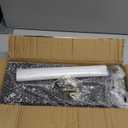 Bamboo Stove Shelf, Spice Shelf for Kitchen Stove, 31in Over the Stove Shelf, Stove Top Shelf for Back of Stove with EVA Kitchen Liner, Utensil Holder & 6 Hooks, for Over Stove(Black)