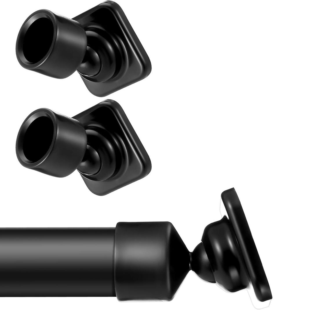2 Pack Angled Shower Rod Mount for Sloped Walls Angled Wall Bracket for 25 mm Shower Bar Low Cost Solution