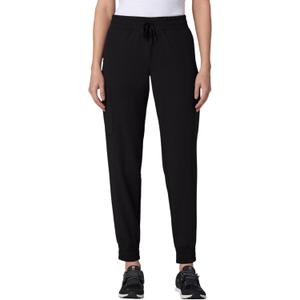 Jaanuu Neo Women's 7-Pocket Classic Mid-Rise Scrub Jogger (XX-Small Tall, Black)