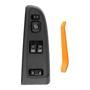 15883322 Front Left Master Power Window Switch and Panel 2 Doors with Folding Mirror Compatible with Chevrolet Silverado 1500 2500 3500 GMC,10398567, 15109665